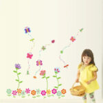 Wallsticker Butterfly Flower Stripes Wall Sticker Wallpaper Wall Decoration - Image 5