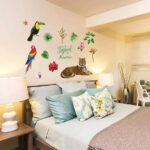 Tropical Forest Wall Floor Stickers for Home, Bedroom, Backdrop, Business Decoration size 50x70 sk7172 - Image 3