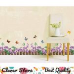 Ay872 Wall Stickers Wallsticker Hedge Purple Flower - Image 3