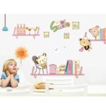 Ay7061  Wall Sticker Shelves Kids Room Decal Nursery Home Decor Removable Wall Poster PVC Wallpaper - Image 4