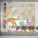 Gadgets WRAP Colorful Rainbow Cartoon Jumping Deer Wall Stickers Forest for Living Room Bedroom Shop Window - Image 8