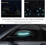 20 PCS Car Wheel Reflective Stickers, Anti-Scratch Night Safety Warning Tape Stripe Sticker, Exterior Fluorescent Decorative Tire Rims Decal for Vehicles, Car Accessories (Green) - Image 11