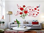 Decal wallpaper red rose sk9195 - Image 3