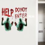 Zombie Hand Decal Good Multipurpose Eye-catching Window Decal Vivid Halloween Zombie Hand Wall Window Stickers Zombie Hand Decal - Image 7