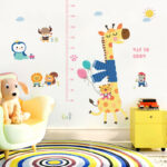 Sk9165 Cartoon Giraffe Height Kids Wall Sticker - Image 4