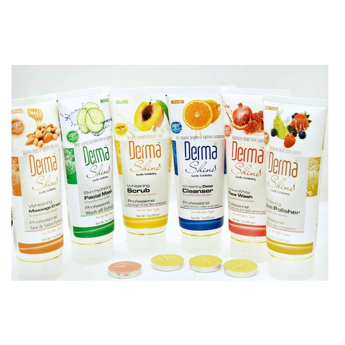 f2ab607c-9e2c-4f99-9d3a-2869f433e710_1 Derma Shine Whitening Facial Treatment Kit (20gm Each) Pack of 6 - Image 1