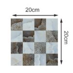DIY Kitchen Bathroom Bathroom Simulation Wall Tile Waterproof Wallpaper, Peel and Stick Tile Backsplash Wall Tiles 8"x8" (6 Sheets) JM706 - Image 6