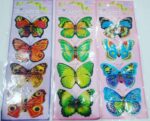 PACK OF 12 MULTICOLORED BUTTERFLY STICKERS - Image 2