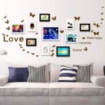 Wallpaper ´Love These Happy Memories Forever´ with Butterfly Wall Quote Art Sticker Decal for Home Bedroom Decor Corp Office Wall Saying Mural Wallpaper Birthday Gift for Boys and Girls  Q6687D Size: 120cm x 65cm/47.24" x 25.59" - Image 4