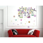 Colorful Bird Cage AY993 - Stiker Dinding / Wall Sticker di Tedy Febriyoga | Tokopedia - Image 2