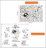Wall stickers featuring 10 cute and funny cats, made of PVC decal material.size 50x70 xh3646c - Image 3