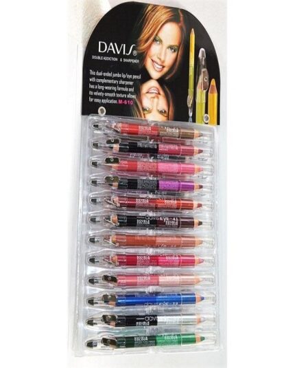 DAVIS 2 IN 1 PACK OF 12 EYE DOUBLE COLOR PENCIL M-610 '2