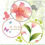 Living room wall creative floral stickers XL8135 rain flower removable wall stickers - Image 7