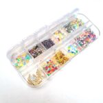 Multi-size Nail Rhinestones 3D Crystal AB Clear Nail Stones Gems Pearl Nail Art Decorations Gold Silver Rivet Rhinestone