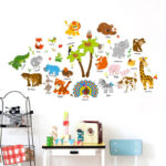 Animal stickerSk9296 Wall Sticker Wallpaper - Image 2