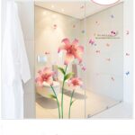 New 3D Love Lily pink Flowers sitting room the household adornment of the bedroom wall stickers on the wall AY9274 - Image 3