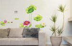 Vinyl Water Lily Flower Wall Sticker - Image 4