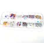 Nail Rhinestones 3D Crystal AB Clear Nail Stones Gems Pearl DIY Nail Art Decorations d12 - Image 2