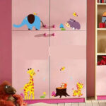Children's Room Decoration Elephant and Cute Animals Wall Sticker size 60x90  zy1211 - Image 4