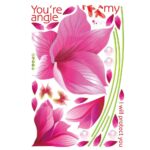 Wallpaper Sticker Pink Orchid AY9277 - Stiker Dinding / Wall Sticker - Image 4