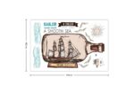 JM7348 Drift Bottle Cartoon Wall Sticker - Multi - Image 3