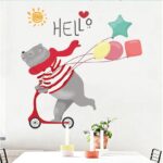 Cute Bear Bear Wall Sticker Removable Decoration Xl8387 - Image 2