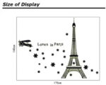 Romantic Paris Eiffel Tower Love In Pairs  Wall Stickers - Image 8