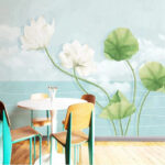 Chinese Style Exquisite Vase Flower Wall Sticker 3D Decal For Living Room Porch Background Wallpaper Painting Mural Stickers 1PC size 60x90 sk9338 - Image 4