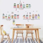 JM7345 Restaurant Self-adhesive Wall Sticker - Multi - Image 3