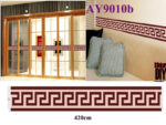 1 set Removable PVC Decals Classic Pattern Skirting Line Wall Stickers For Glass Door Decoration AY9010B - Image 3