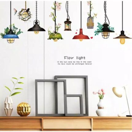 Cool Light Retro sticker SK9364 (90x60) Wall Sticker - multicolour