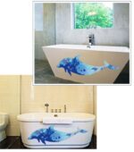 GaoF Pegatinas de Pared de delfín Azul para niños y niñas, calcomanías de Vinilo extraíbles Autoadhesivas para Pared, decoración del hogar DIY - Image 5