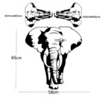 wall sticker, large elephant design  size 60x90 nc020 - Image 4