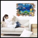 WALL STICKER XL8120 3D BRICK DOLPHIN 60X90 WALSTICKER WALLSTICKER - Image 4