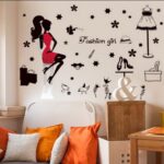 Wall stickers, fashion, beauty, stylish wallpaper, monochrome, makeover size 50x70 xls7212 - Image 4
