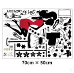 Wall stickers, fashion, beauty, stylish wallpaper, monochrome, makeover size 50x70 xls7212 - Image 5