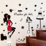 Wall stickers, fashion, beauty, stylish wallpaper, monochrome, makeover size 50x70 xls7212 - Image 3