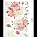 Wall stickers, decals, roses, flowers, flower garden, large flowers, white flowers, white flowers, floral decor, interior decoration, mood change, bouquet nice! size50x70  dm570098 - Image 3