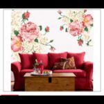 Wall stickers, decals, roses, flowers, flower garden, large flowers, white flowers, white flowers, floral decor, interior decoration, mood change, bouquet nice! size50x70  dm570098