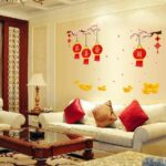 Aura Wall Sticker / Stiker Dinding SAKURA LAMPION LENTERA CHINESE IMLEK Hiasan Dinding SK9160 - Image 3