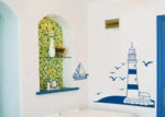 Lighthouse, Boat Wall Decal, Nautical Stickers, Ocean, Seaside, Seashore, Living Room, - Image 7