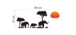 Elephants Family Tree Forest Sun Newest Creative Home Decal Wall Stickers - Image 7