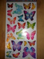 Butterfly World - Wall Decals Stickers Appliques Home Decor Hl964  ‎Size: 60x34 - Image 2
