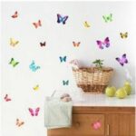 Butterfly World - Wall Decals Stickers Appliques Home Decor Hl964  ‎Size: 60x34 - Image 4