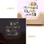 Glow In The Dark Cartoon City Wall Sticker-TYABQ9608 - Image 5