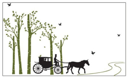 Wall Sticker AY- 815 Syga Horse Riding Natural Wall Stickers