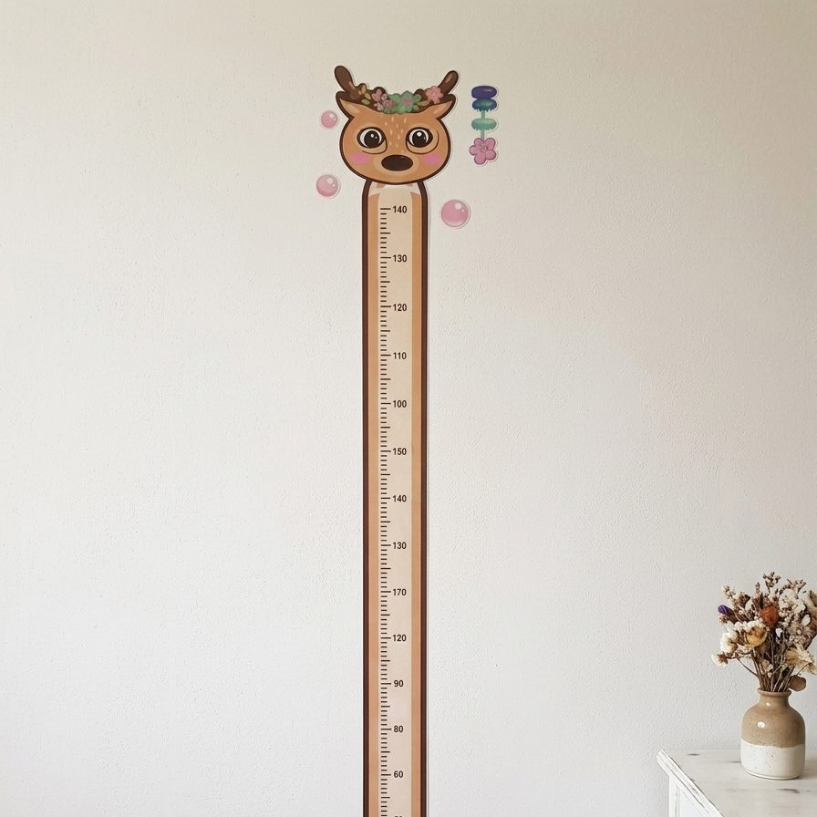 image_7e3071d0 Kids Height Wall Chart Kids Growth Height Chart - Wooden ..size 50x70 sk6090 - Image 1