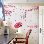 Albama - Wall Stickers / Wall Stickers / Room Stickers / Room Decoration / Living Room Decoration / Wall Stickers / Wall Stickers / Wall Decoration / Wall Wallpaper / Wall Stickers Sakura Chinese Girl Model size 50x70 sk9358 - Image 2