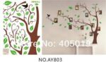 DIY transparent PVC wall stickers ]Abrown tree photo series of three generations of wall stickers wall stickers size  60x90 ay803 - Image 8