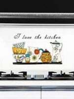 JAAMSO ROYALS Kitchen Transparent Oil Proof Sticker High Temperature Cooktop Tile Wall Sticker size 60x90 nc025 - Image 4